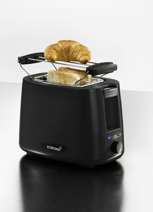 - 'KORONA‘ ontbijtset - de verse kick voor uw keuken, in Farbe ZWART, in Ausführung Toaster