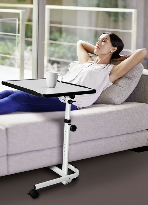 Leeshulpmiddelen - Comfort- en bedtafel RFM®, in Farbe WIT Ansicht 1