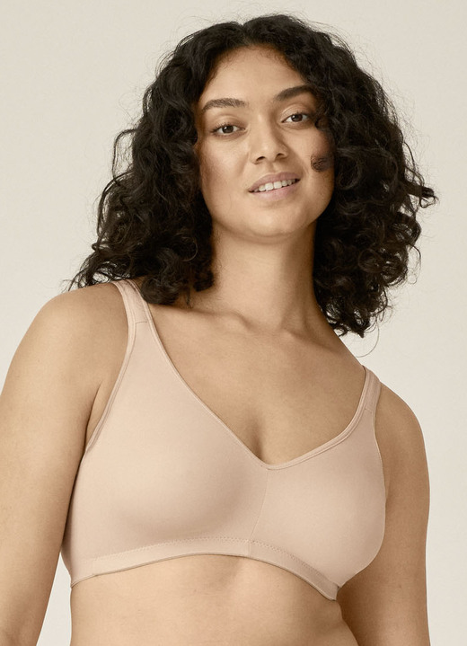 T-shirt-bh - Naturana two-pack beha met microvezel, in Größe 075 bis 100, in Cup B/C/D, in Farbe 1X POEDER, 1X WIT Ansicht 1