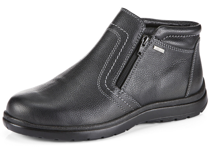Laarsjes - GINO GALANTE, ademende herenlaarzen, winterschoenen, met rits, in Größe 039 bis 046, in Farbe ZWART Ansicht 1