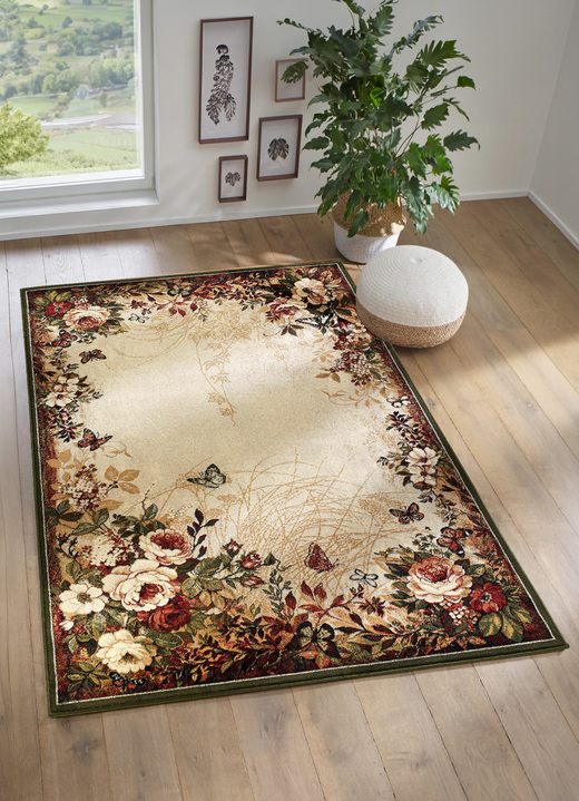 Tapijten - Bruggen en tapijten met bloemmotieven, in Größe 111 (brug,60x110 cm) bis 282 (Tapijt, 200x290 cm), in Farbe KLEURRIJK Ansicht 1