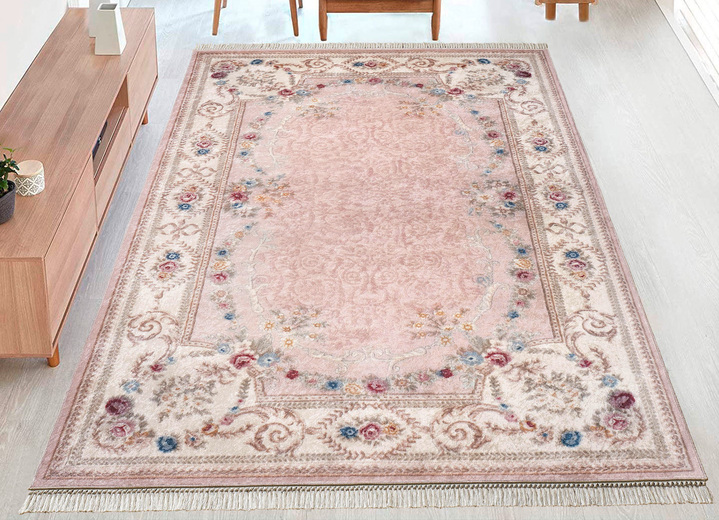 Tapijten - Bruggen, galerij en tapijten, in Größe 101 (Brug, 50 x 80 cm) bis 325 (slaapkamermat, 3-delig), in Farbe ROSA Ansicht 1
