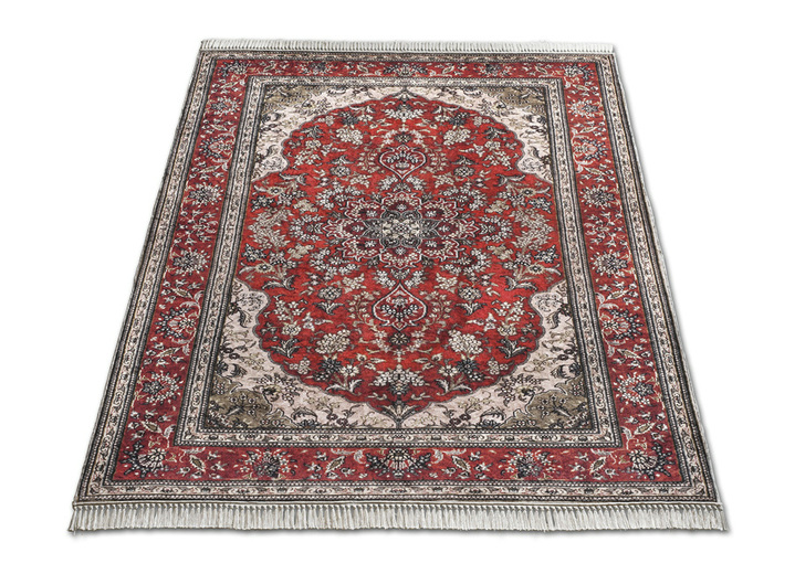 Tapijten - Bruggen, galerij en tapijten in zijdelook, in Größe 101 (Brug, 50 x 80 cm) bis 280 (Tapijt, 180 x 280 cm), in Farbe ROOD Ansicht 1