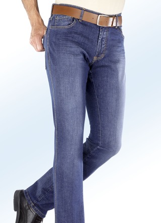 Onderbuikjeans "Francesco Botti" met elastische tailleband in 3 kleuren