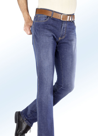 Jeans van "Francesco Botti" met elastische tailleband in 3 kleuren