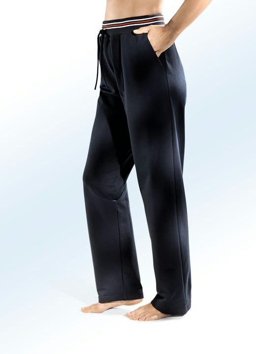 Vrijetijds pantalons - Broek met elastische tailleband rondom, in Größe 018 bis 054, in Farbe MARINE Ansicht 1