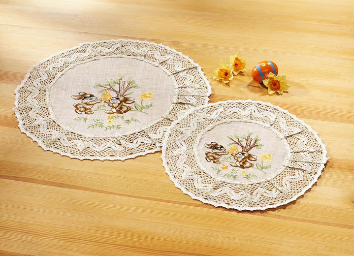 Decoratiekussens & slopen - Accessoires met kant van Schäfer, in Größe 101 (Loper, 40/85 cm) bis 404 (Kussensloop, 40/40 cm), in Farbe  Ansicht 1