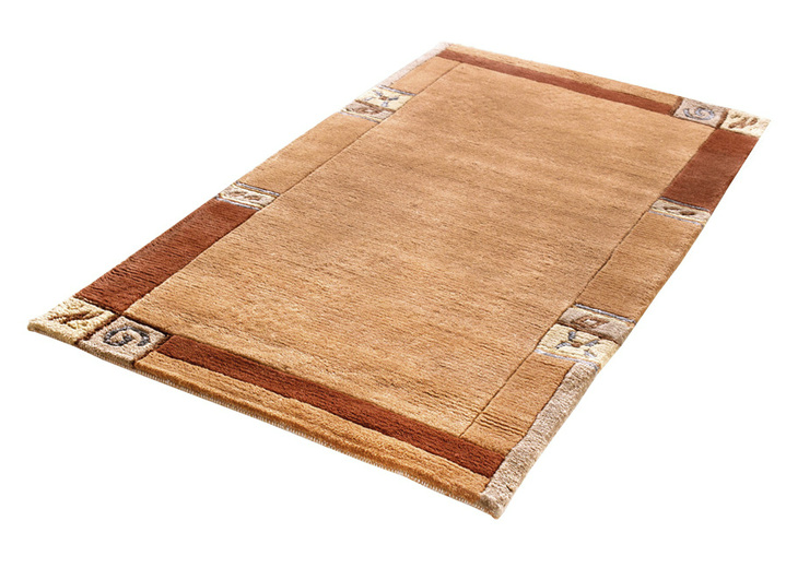 Tapijten - Handgeknoopte bruggen en tapijten van hoge kwaliteit, in Größe 101 (Brug, 40 x 60 cm) bis 304 (Tapijt rond, ظ 150 cm), in Farbe TERRA Ansicht 1