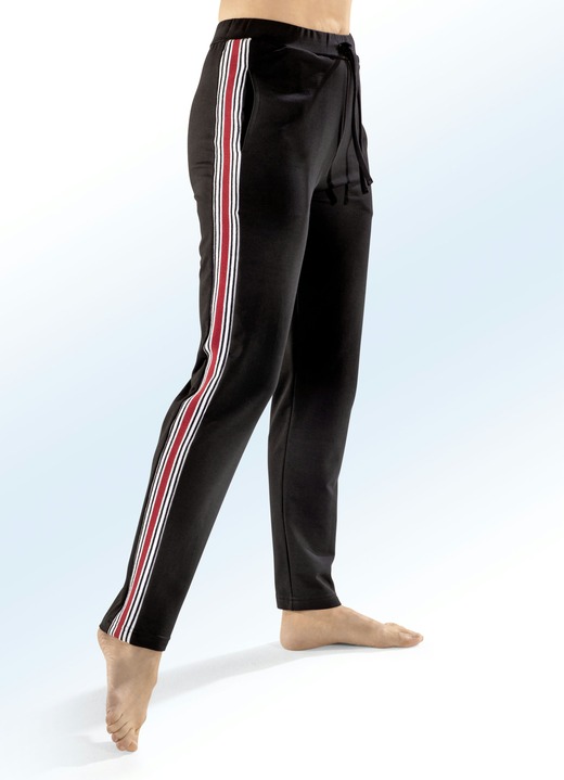 Vrijetijds pantalons - Rechte broek, in Größe 018 bis 054, in Farbe ZWART Ansicht 1