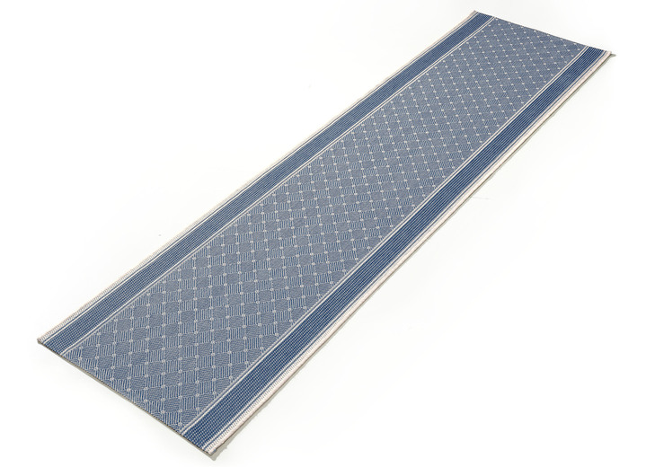 Tapijten - Loper op jouw gewenste maat gemaakt in sisal-look, in Größe 102 (Loper, 67 cm breed) bis 106 (Loper, 100 cm breed), in Farbe BLAUW Ansicht 1
