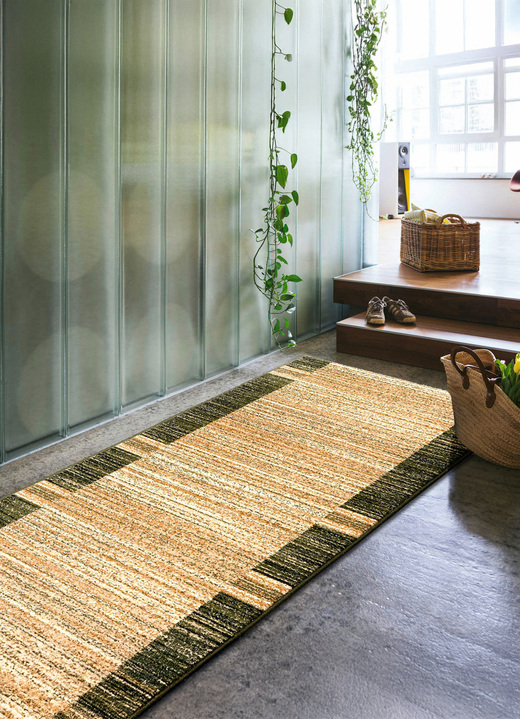 Tapijten - Aantrekkelijke lopers in de door u gewenste lengte, in Größe 101 (Loper, 60 cm breed) bis 106 (Loper, 100 cm breed), in Farbe GROEN Ansicht 1
