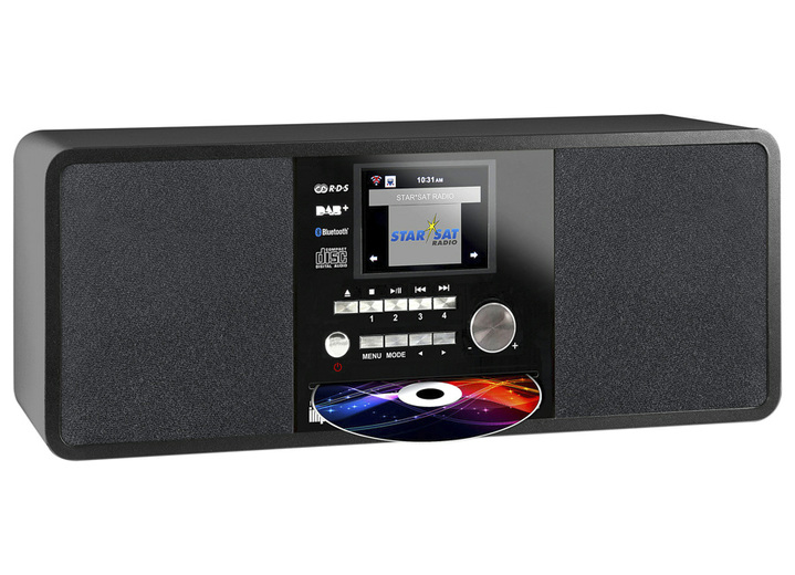Nostalgische apparaten - Imperial Dabman i200CD digitale radio met cd, in Farbe ZWART