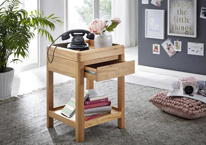 Kleine meubels - Tafel gemaakt van geolied massief hout, in Farbe KERNBEUKEN Ansicht 1