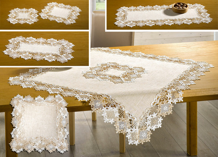 Smaakvolle tafel- en kamerdecoratie met linnen