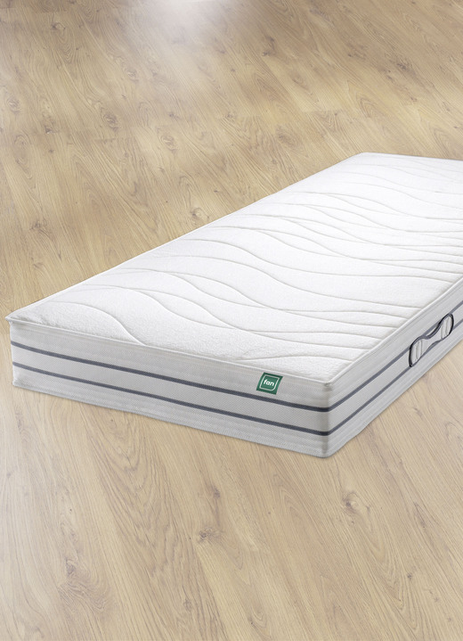 Matrassen & topper - F.A.N. 7-zone tonvormige pocketveren kernmatras tot hardheidsniveau 5, in Größe 130 (80/200 cm) bis 135 (140/200 cm), in Farbe WIT Ansicht 1
