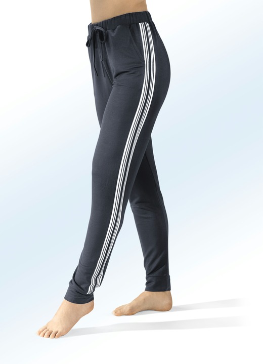 Vrijetijds pantalons - Broek met elastische tailleband rondom, in Größe 018 bis 054, in Farbe ANTRACIET Ansicht 1