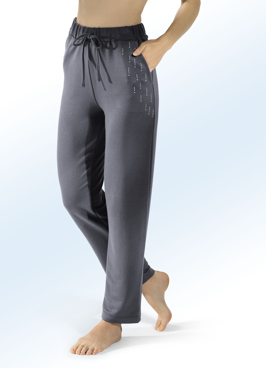 Vrijetijds pantalons - Broek met klinknagels, in Größe 018 bis 054, in Farbe ANTRACIET Ansicht 1