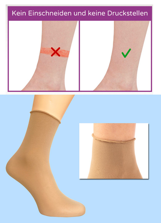 Kousen & panty's - Lollysokken, set van 6, in Farbe HUIDKLEURIG Ansicht 1