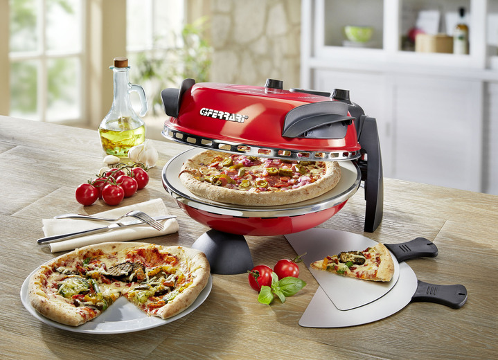 - “G3Ferrari” Delizia - pizzaoven met vuurvaste natuursteen, in Farbe ROOD