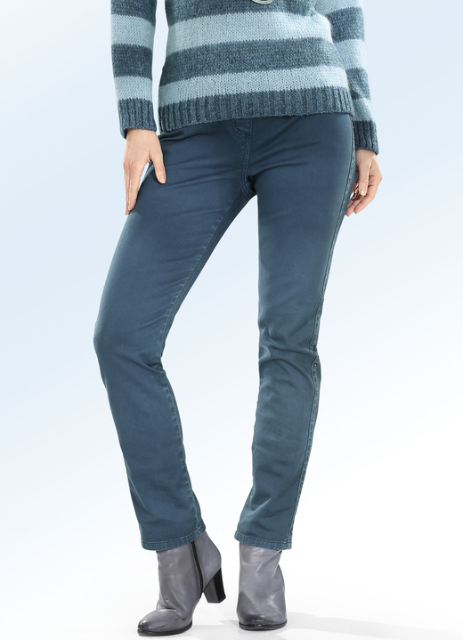 Broeken - Pull-on-jeans, in Größe 018 bis 052, in Farbe PETROL