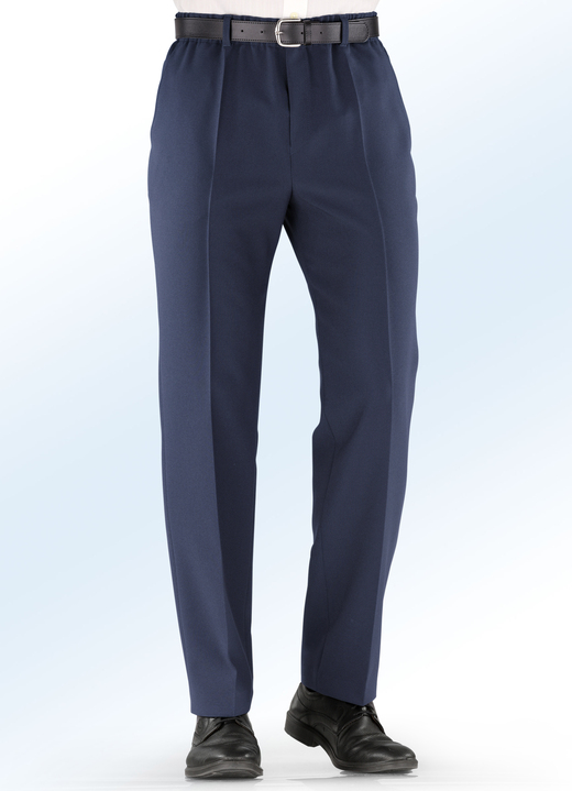 Broeken - Slip-on broek van “Klaus Models” in 4 kleuren, in Größe 024 bis 064, in Farbe MARINE Ansicht 1