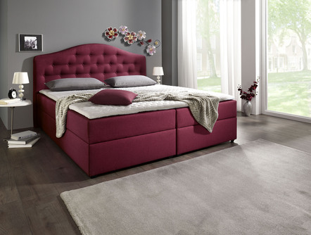 Boxspringbed met bedlades en topmatras van koudschuim