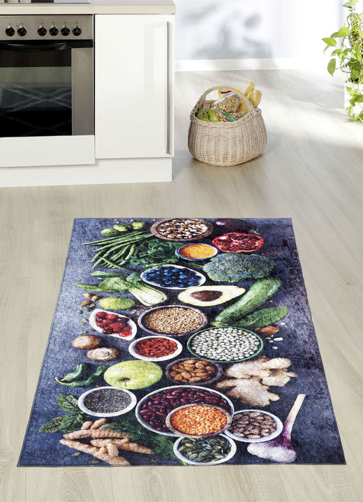 Modern - Keukenlopers en -matten met antislip achterkant, in Größe 102 (Keukenloper, 60x115 cm) bis 165 (keukentapijt, 120x180 cm), in Farbe BUNT