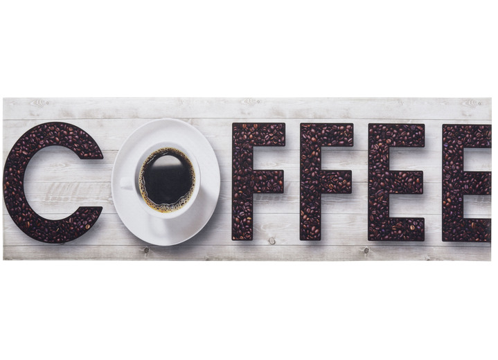 Tapijten - Keukenloper koffie, duurzaam, in Farbe CRÈME-BRUIN Ansicht 1