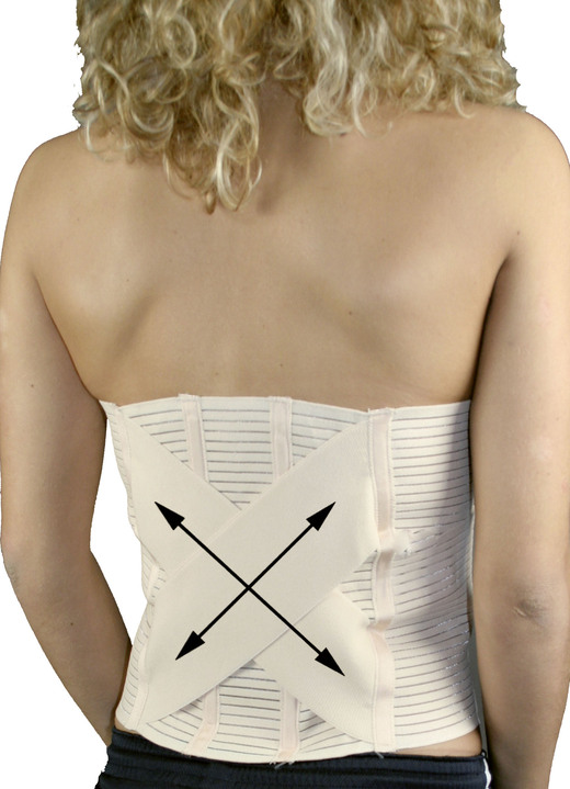 Bandages - Orthopedische buik- en rugsteunriem, in Größe 001 bis 003, in Farbe BEIGE