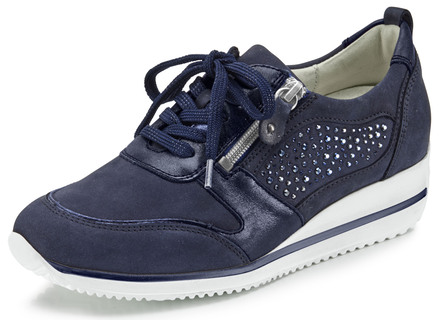 Waldläufer, comfortabele dames veterschoenen, breedte H, met uitneembaar voetbed