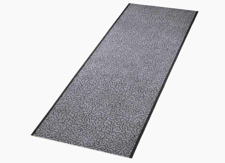 Tapijten - Robuuste schoonloopmatten op maat gemaakt, in Größe 101 (loper, 65 cm breed) bis 106 (loper, 98 cm breed), in Farbe GRIJS Ansicht 1