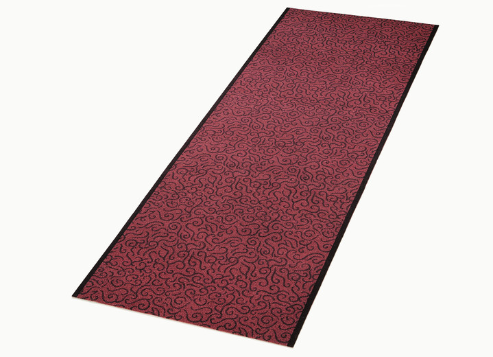 Tapijten - Robuuste schoonloopmatten op maat gemaakt, in Größe 101 (loper, 65 cm breed) bis 106 (loper, 98 cm breed), in Farbe ROOD Ansicht 1
