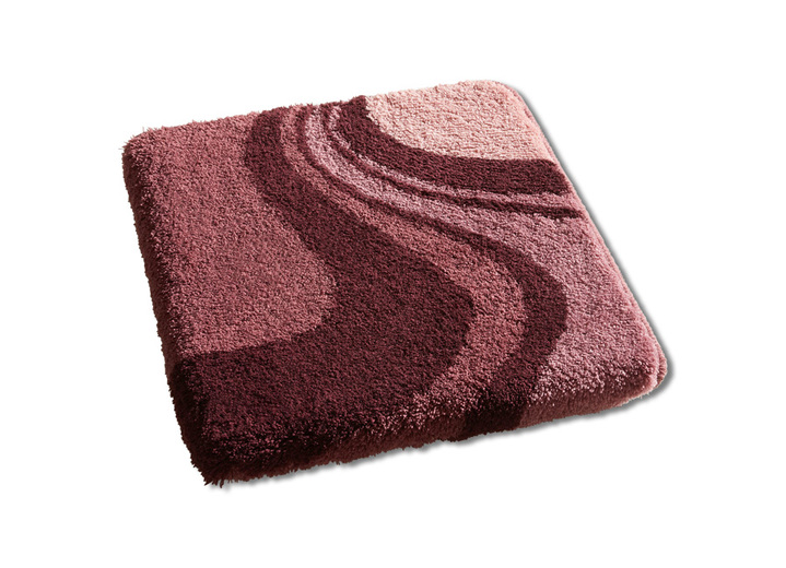 Badmatten - Badkamerset van Kleine Wolke met antislip achterkant, in Größe 100 (Matje, halfrond 50/80 cm) bis 112 (Toiletdekselafdekking 47/50 cm), in Farbe BESSEN Ansicht 1