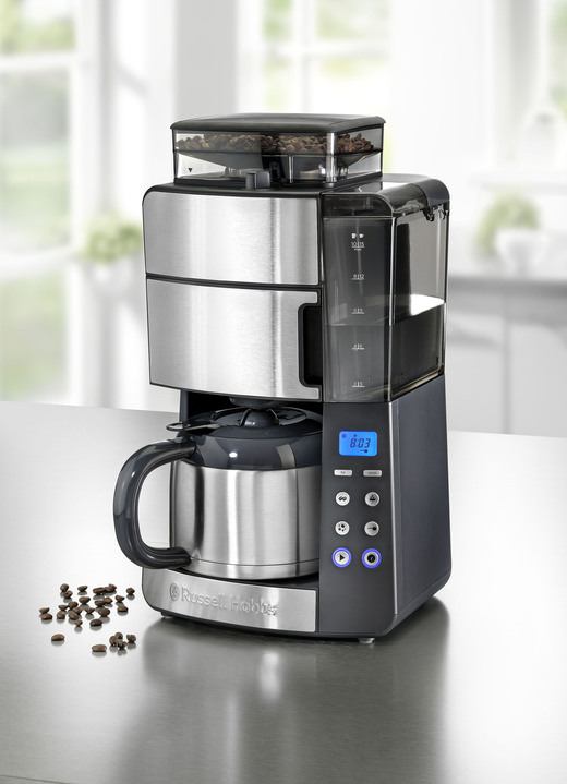 Koffieapparaten - Koffiezetapparaat met conische molen, in Farbe ZWART-ZILVER