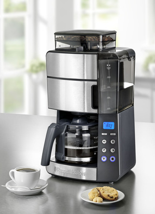 Russell Hobbs koffiezetapparaat met geïntegreerde conische molen