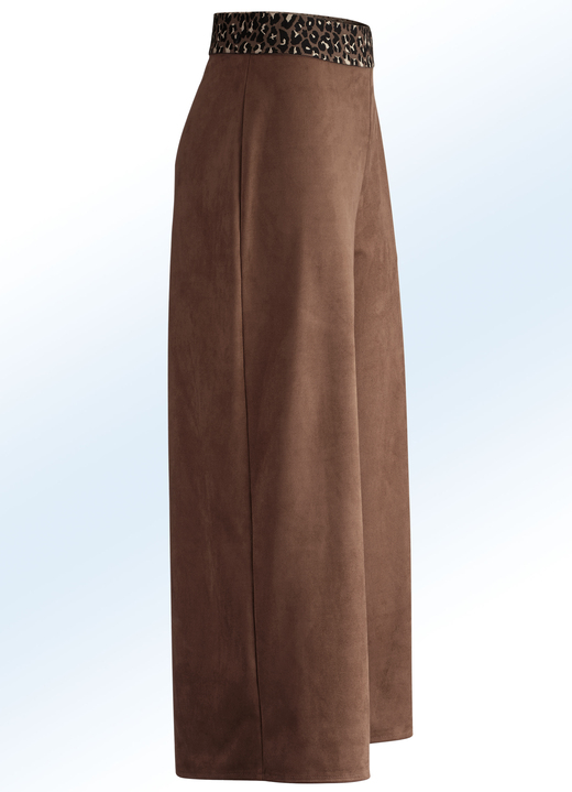 - Zachte, soepel vallende culotte in suède-look, in Größe 017 bis 052, in Farbe COGNAC Ansicht 1