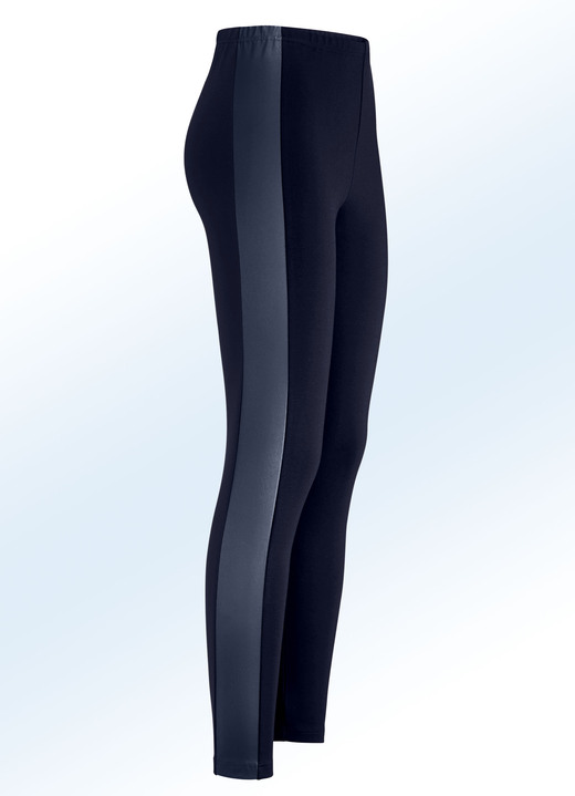 Broeken - Leggings in een interessante materiaalmix, in Größe 018 bis 092, in Farbe MARINE Ansicht 1