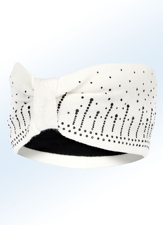Mutsen & hoeden - Elegante dameshoofdband met glitterapplicaties, in Farbe NATUURWIT Ansicht 1