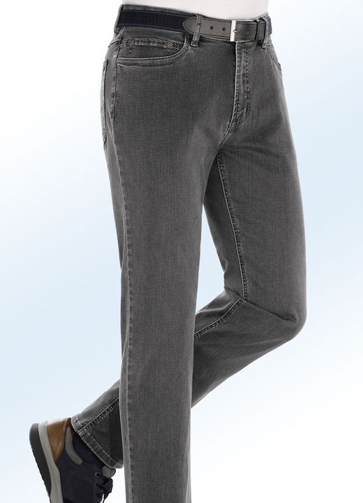 Jeans - Superstretch jeans van “Suprax” in 4 kleuren, in Größe 024 bis 060, in Farbe ANTRACIET Ansicht 1
