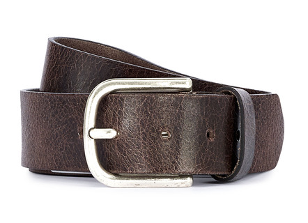 Klassieke leren herenriem, 4 cm breed