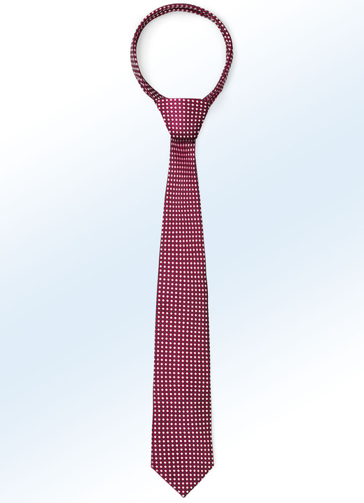 Stropdas - Stropdas met patroon in 3 kleuren, in Farbe ROOD Ansicht 1