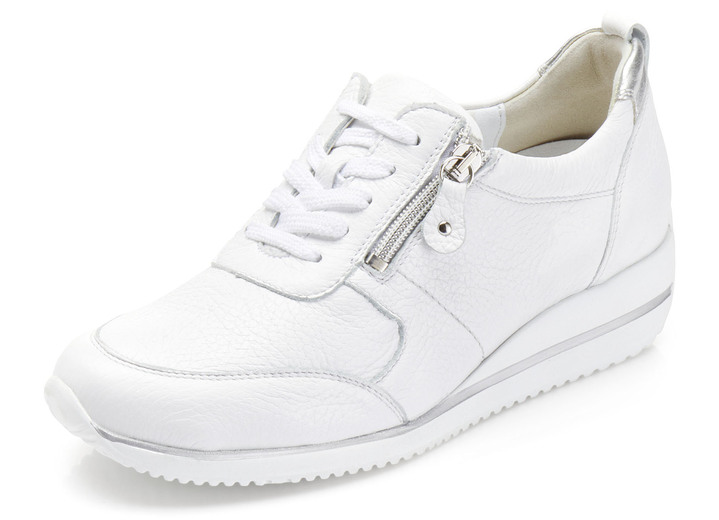 Instappers & veterschoenen - Waldläufer, lichte damessneakers, breedte H, met uitneembaar voetbed, in Größe 3 1/2 bis 8, in Farbe WIT Ansicht 1