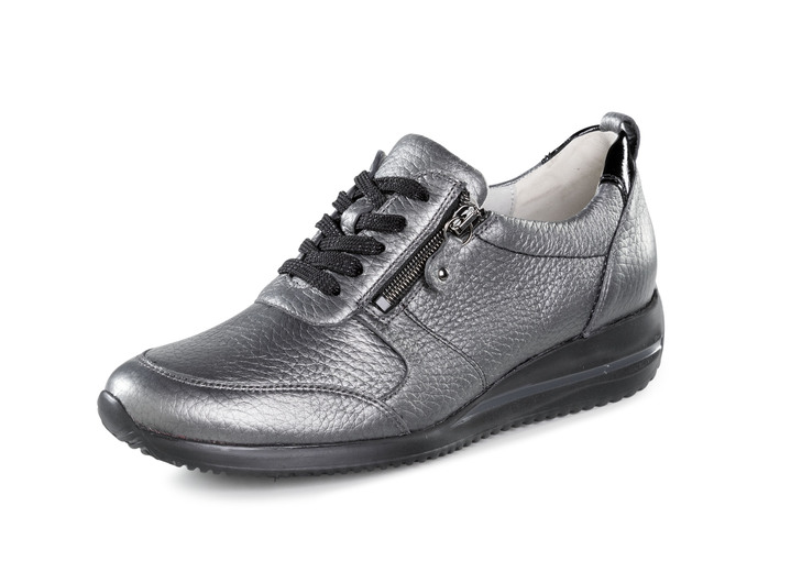Instappers & veterschoenen - Waldläufer, lichte damessneakers, breedte H, met uitneembaar voetbed, in Größe 3 1/2 bis 8, in Farbe OUDZILVER Ansicht 1