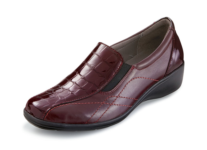 Instappers & veterschoenen - ELENA EDEN, comfortabele damespantoffels, met uitneembaar voetbed, in Größe 036 bis 042, in Farbe BORDEAUX Ansicht 1