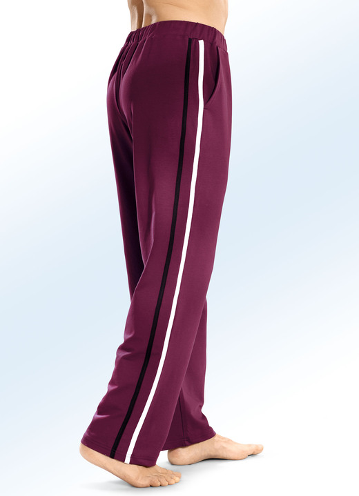 Sport-& vrijetijdsmode - Broek met trekkoord, in Größe 024 bis 062, in Farbe BORDEAUX