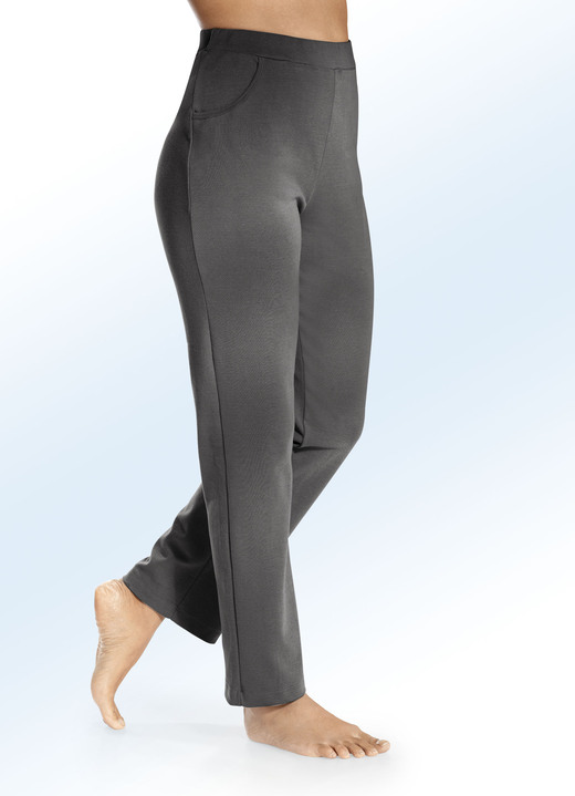 Vrijetijds pantalons - Broek met twee steekzakken, in Größe 018 bis 054, in Farbe ANTRACIET Ansicht 1