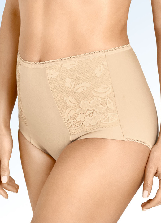 Tailleslips & heupgordels - Miss Mary gordel met elastische kant, in Größe 038 bis 054, in Farbe BEIGE Ansicht 1