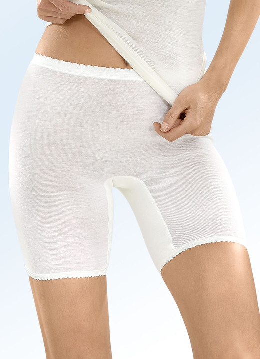 Winter- & speciaal ondergoed - Con-ta-tweepack slips met maagdelijke wol, in Größe 038 bis 052, in Farbe WOLWIT Ansicht 1