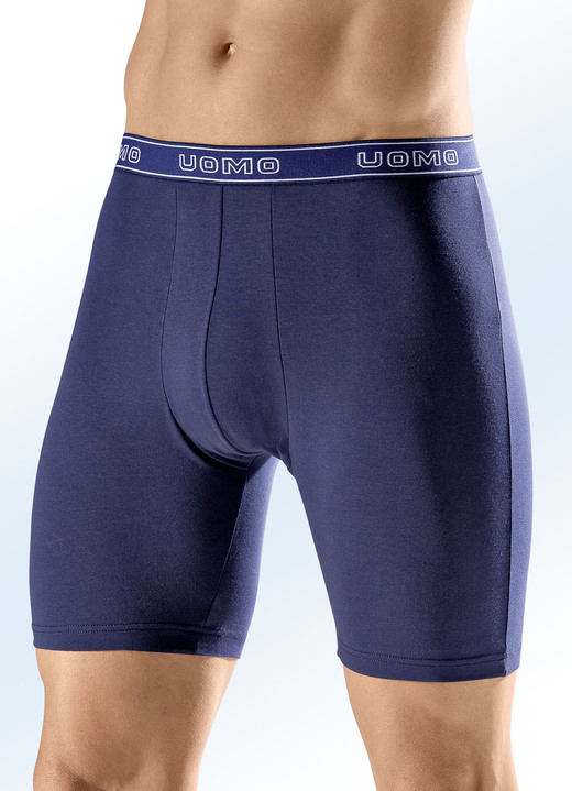 Pants & boxershorts - Set van vier lange broeken met elastische tailleband, in Größe 005 bis 011, in Farbe 2 X MARINE, 2 X ZWART