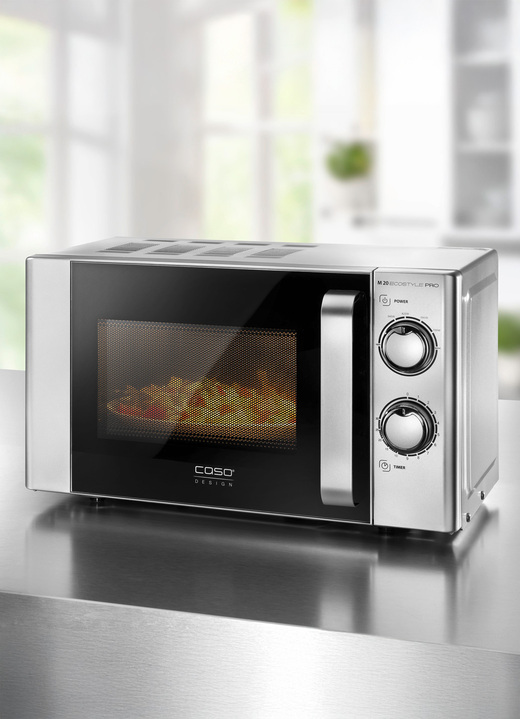 Keukenapparaten - Caso magnetron M20 Ecostyle Pro, in Farbe ZWART ROESTVRIJ STAAL
